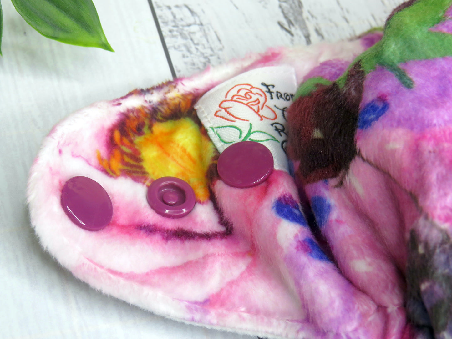 Purple Floral - Minky - Newborn