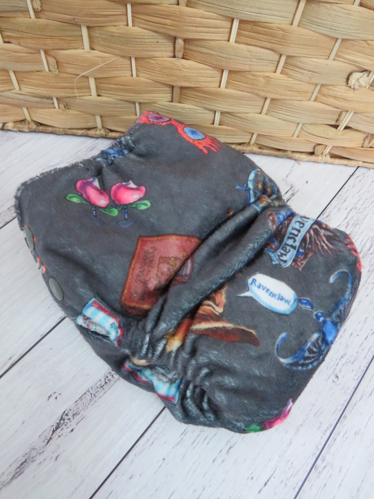 Magical House Blue - Minky - Side Snap