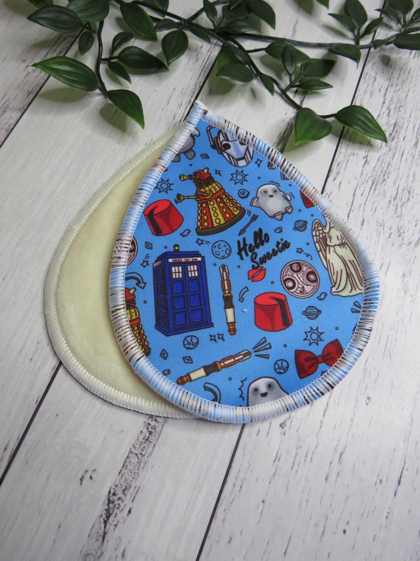 Doodly Who - Breast Pads - PUL