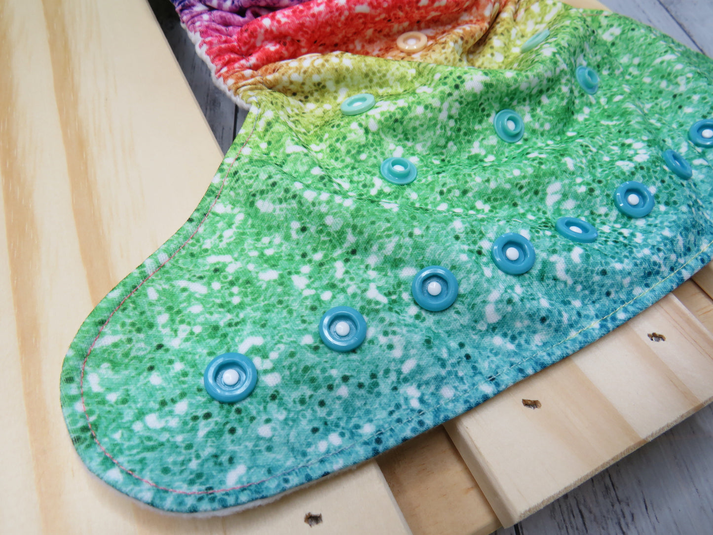 Rainbow Glitter - PUL - Rosarium