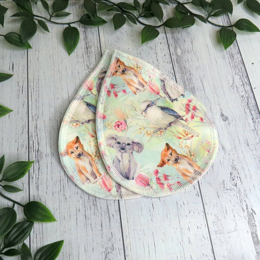 Australian Animals - Breast Pads - PUL