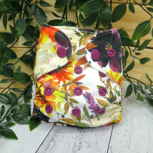 Autumn Floral - PUL - Newborn