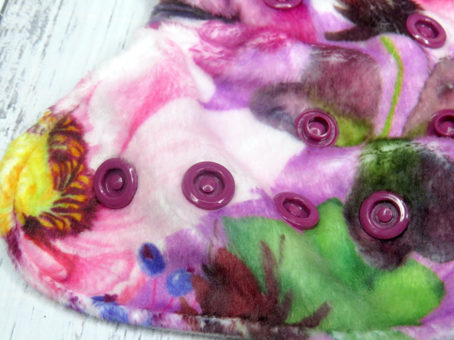 Purple Floral - Minky - Newborn