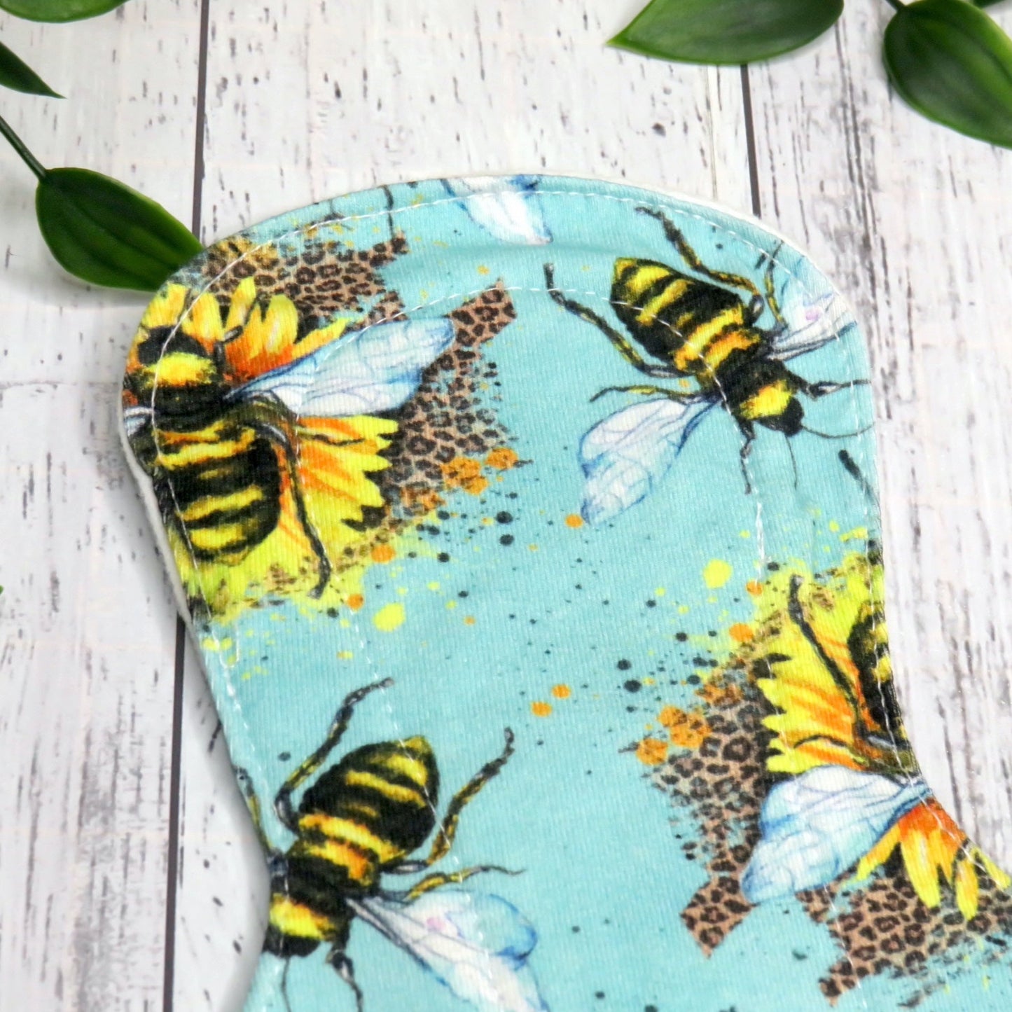 Bee Happy - Heavy Cloth Pad - 12 Inch - Cotton Lycra