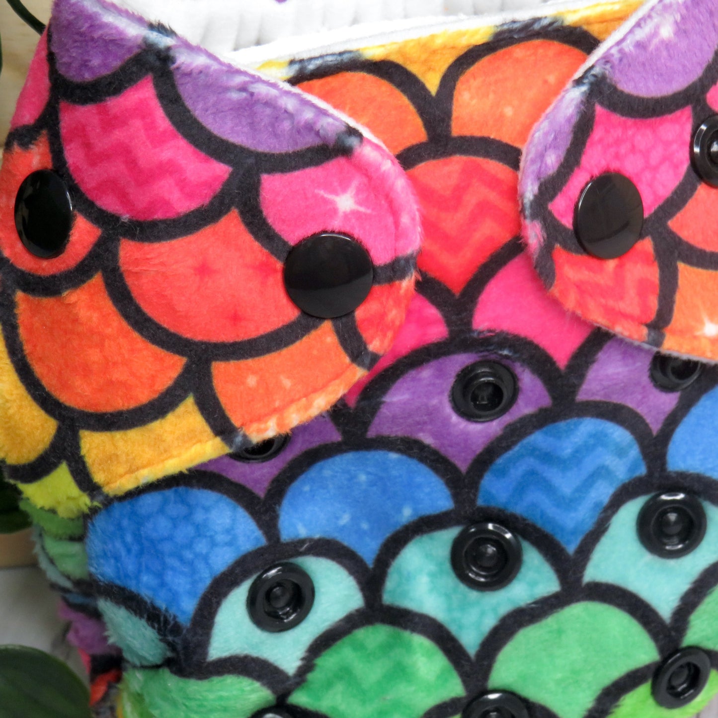 Rainbow Scales - Minky - Newborn