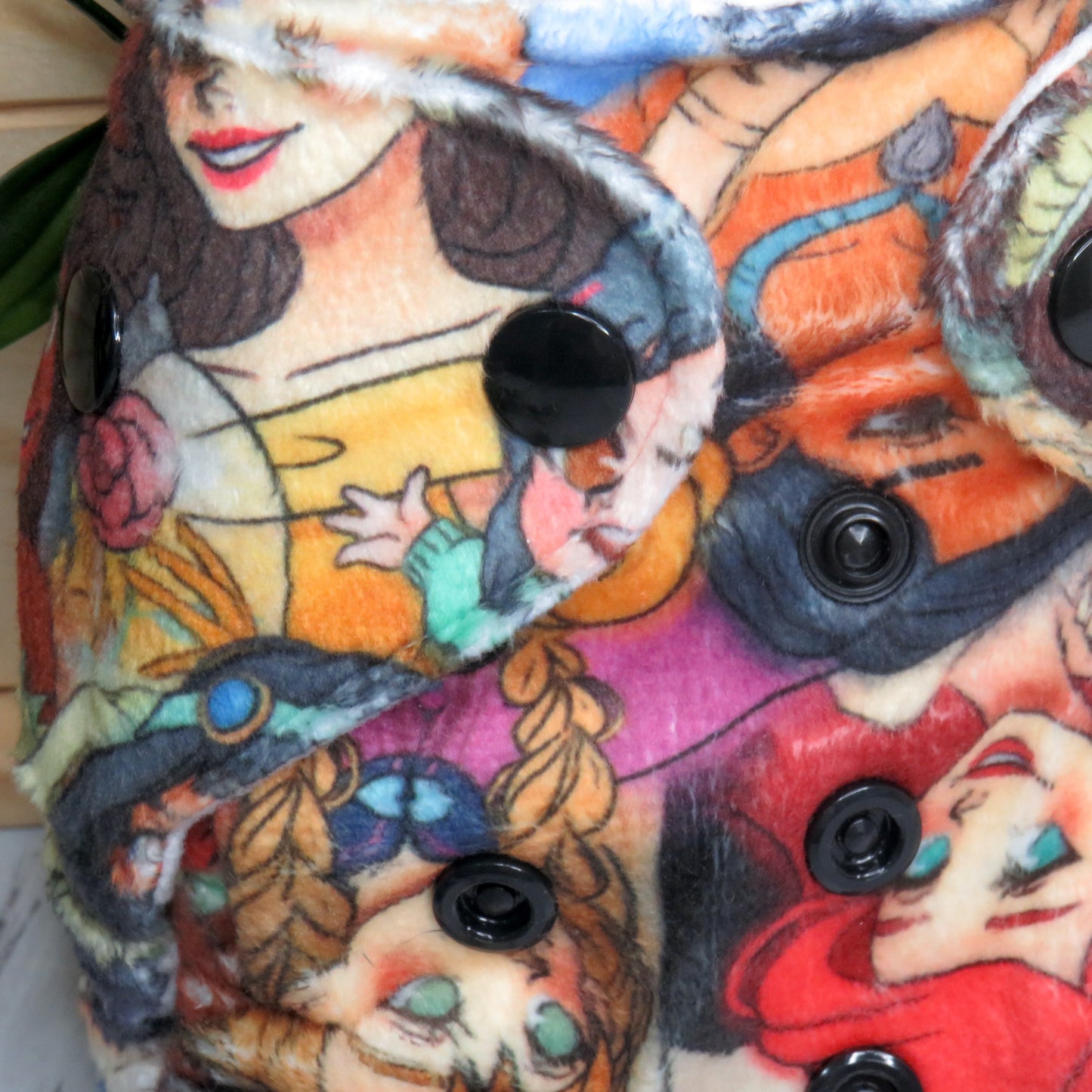 Stacked Princess - Minky - Newborn