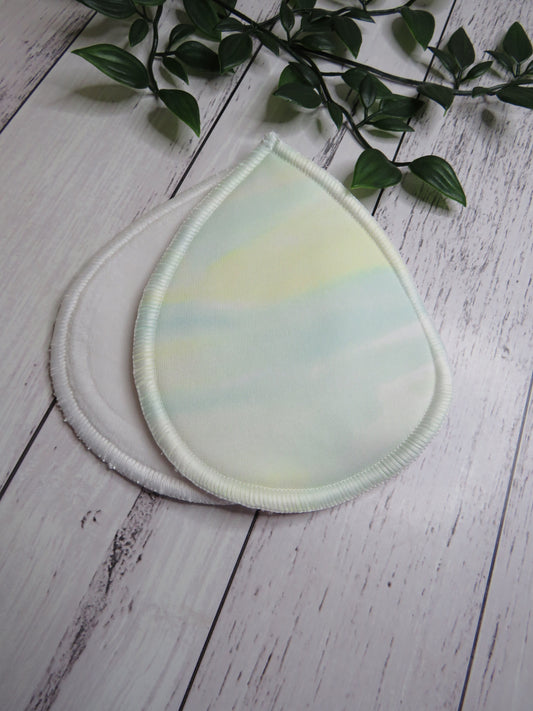 Blue/yellow Watercolour - Breast Pads - PUL