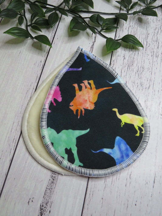 Rainbowsaurus - Breast Pads - PUL