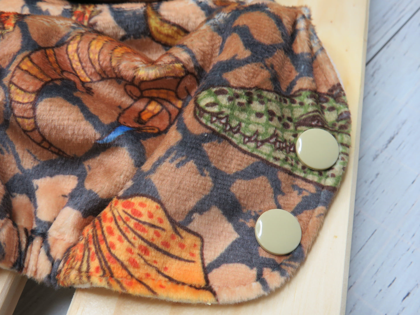 Reptiles - Minky - Side Snap