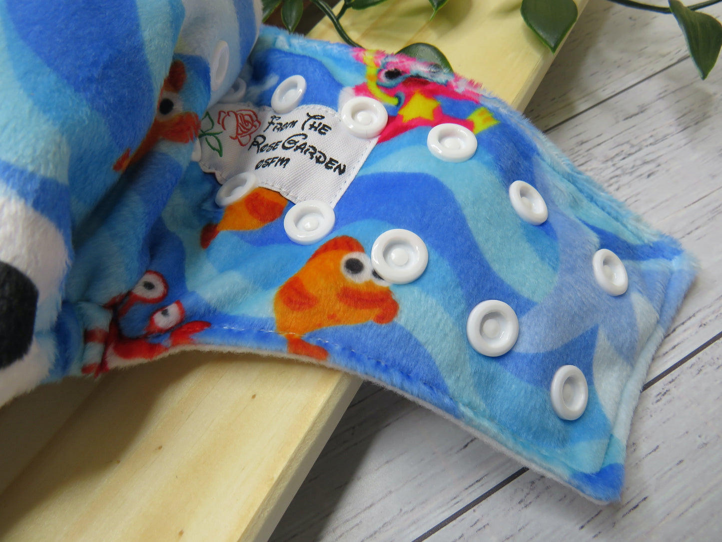 Baby Shark - Minky - Side Snap