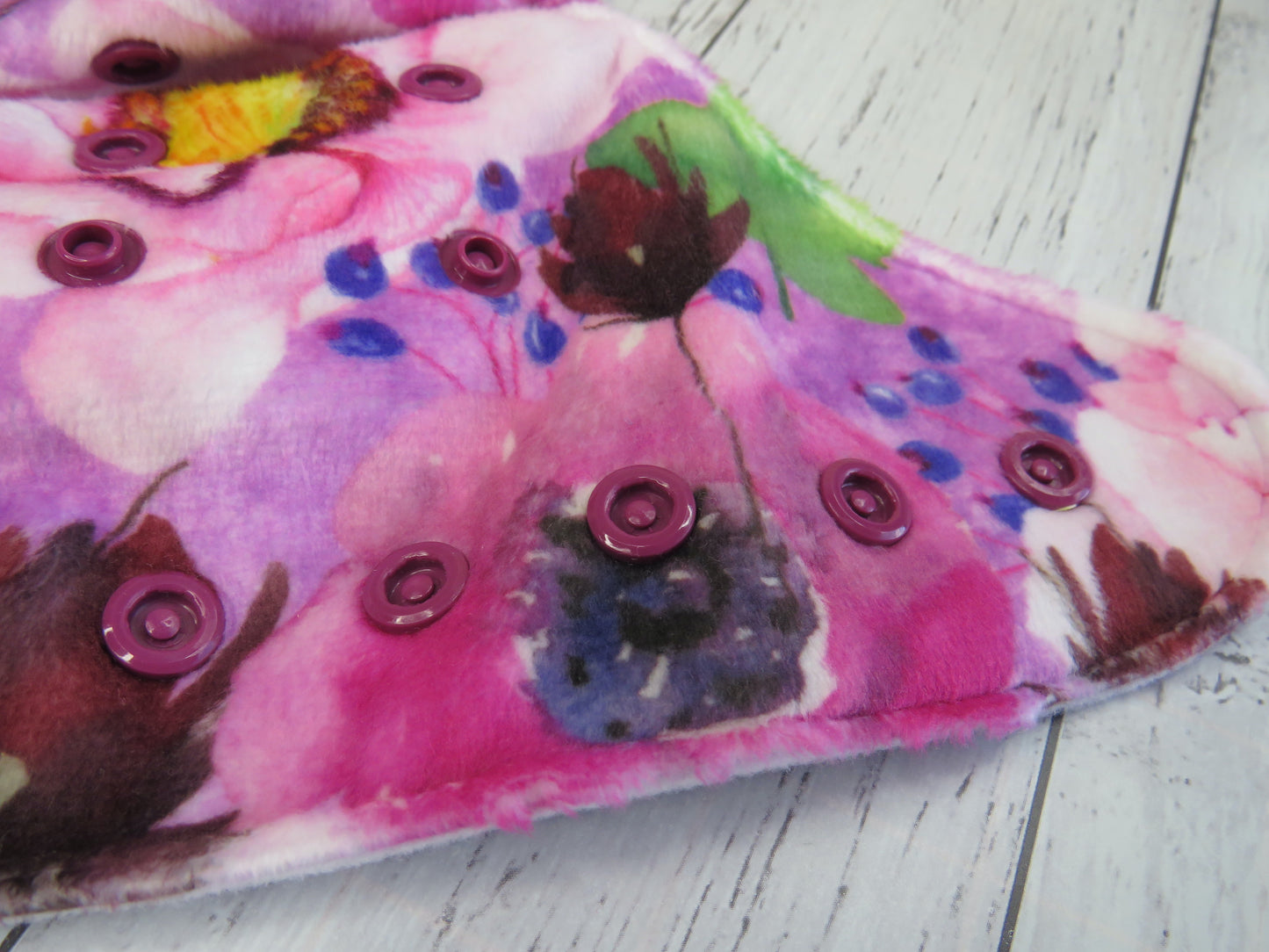 Purple Floral - Minky - Rosarium