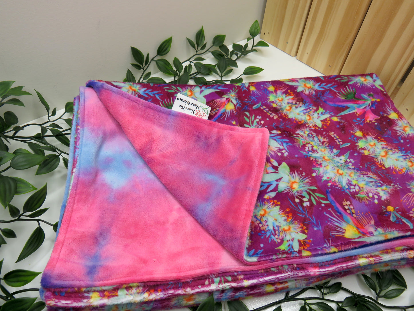 Floral Blossom - Minky Blanket